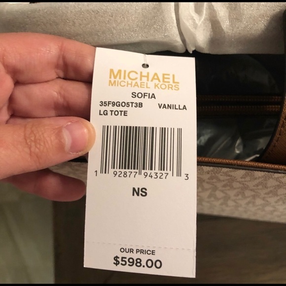 Michael Kors large Sofia tote purse - Picture 7 of 8